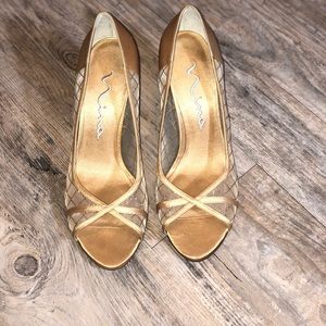 Nina Gold Heels